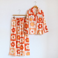 ชุดนอน Muslin Pajamas Collection Muslin Pet รุ่น Apricot Soleil (T3338 P3338) | ชุดนอนผู้หญิง