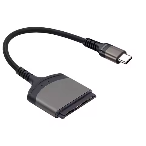 USB 3.0/Type C To SATA Cable Aluminum Shell External Converter Support Windows/MacOS/Chrome OS/Linux