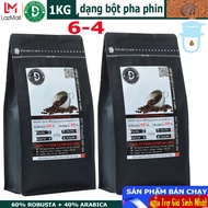 [trợ giá] 1kg Cà Phê nguyên chất pha phin D64 (60% Robusta + 40% Arabica) - DUC ANH COFFEE - đậm đắn