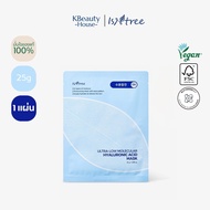 ISNTREE ULTRA-LOW MOLECULAR HYALURONIC ACID MASK 10แผ่น
