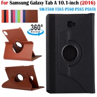 Case For Samsung Galaxy Tab A 10.1 (2016) High Quality PU Leather Magnetic Flip Stand Cover SM-P580 SM-P585 SM-P585Y Fashion 360° Rotating Tablet Cover