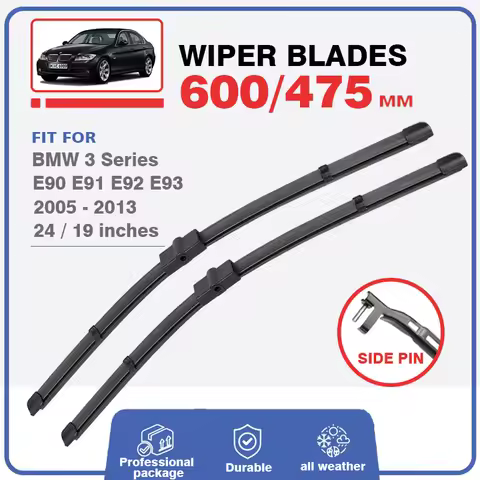 Front Car Windscreen Rubber Windshield Wiper Blades For BMW 3 Series E90 E91 E92 E93 320d 318i 318d 