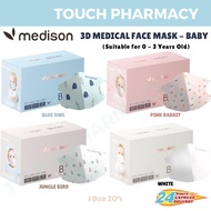 MEDISON 4PLY BABY 3D Medical Face Mask 3 Months to 3 Years Old KIDS (20's/BOX)