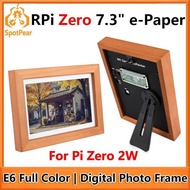Raspberry Pi Zero Pi0 2W Digital Photo Frame 7.3 inch E6 Full Color E Paper Ink Calendar Art Poster 
