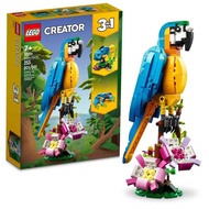 Chính hãng LEGO Creator 3 trong 1 Vẹt kỳ lạ ếch thành cá 31136 xây dựng hình động vật Đồ chơi sáng t