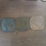 1 cent Malaya and British Borneo coin (3 coins)
