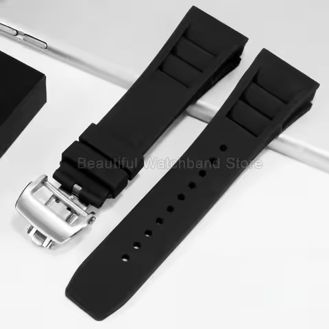 Convex Interface Bracelet Black Green Orange Red for Richard Mille RM011 055 Waterproof Colorfast Li