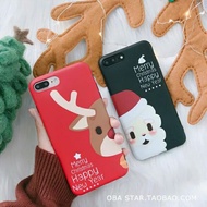 圣诞节软壳 苹果6手机壳iPhone7plus/8/6s/X女款个性创意硅胶韩国
