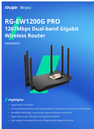 Ruijie Reyee RG-EW1200G PRO 1300M Dual-band Gigabit Wireless Router