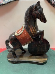 🕋🚦林櫃🚦🕋進口特殊木文雕刻馬擺飾