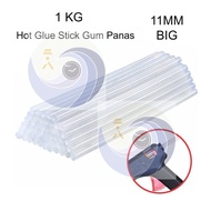 [ 1 KG ] Hot Glue Stick Gum Panas 11mm Hot Melt Glue Hot Glue Gun Melt Refillable Glue