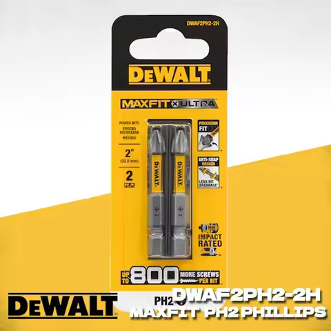 DEWALT DWAF2PH2-2H Batch Head Cross High Hardness Hand Drill Bit Screw Electric Screwdriver Set PH2 
