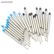 Sun 10 Pcs blue ink parker style standard 1.0mm ballpoint pen refills nib medium Shine