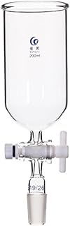 1 PC Clear 50ml to 1000ml Glass Cylindrical Feed Funnel PTFE Piston 19#24# Frosted Standard Joint Ed