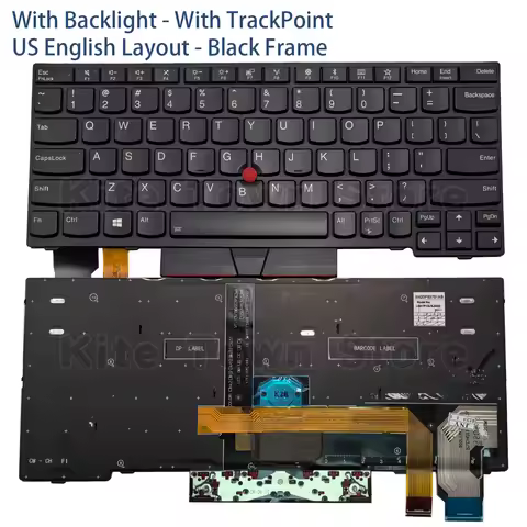 US Layout Used Laptop Keyboard for Lenovo Thinkpad X280 X390 X395 A285 L13 Gen1 L13 Yoga Gen1 X13 Ge