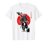 The Mandalorian The Child Red Sun Ink Portrait T-Shirt