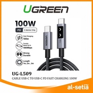 UGREEN UNO L509 CABLE | USB-C TO USB-C FAST CHARGING 100W/TYPE C PD 3.0/ TRANSFER SPEED UP TO 480MBP