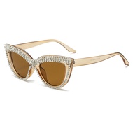 ✨Store Recommended✨Cat Eye Diamond-studded Sunglasses Fashionable Personal Eye Concave Shaped Glasse