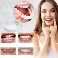 Snap ON Smile Gigi palsu 1Set Atas bawah-gigi palsu palsu silikon