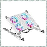 (SZHA) Laptop Cooling Stand Foldable Laptop Cooling Pad with 4 RGB Silent Fans for Laptop Portable C