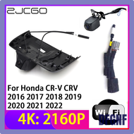 กล้องติดรถยนต์ Fgnf Zjcgo 4K 2160P กล้อง DRV อัตโนมัติเลนส์2บันทึก Wifi Nachtzicht Voor Honda CR-V Crv 2016 2017 2018 2019 2020 2021 2022 CVBSF