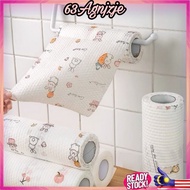 Roll Cleaning Cloths Lazy Rags Dry Washable Disposable Dish Paper Towel Cloth for Kitchen 厨房一次性抹布