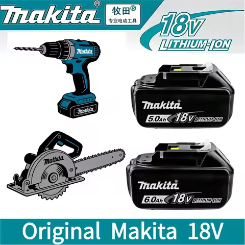2026 original Makita BL1830B power tool battery 18V charger Makita 18V battery 6.0Ah 9.0AH rechargea