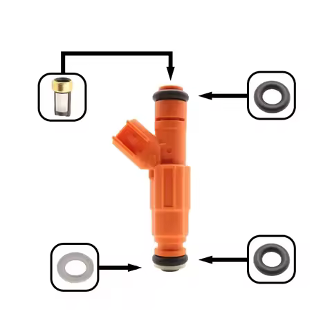 Fuel Injectors Seals O-Ring Repair Filters for 2003-2004 Ford Crown Victoria 4.6L V8 0280155917