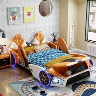 เตียงนอน ลายรถสปอร์ต พร้อมไฟและลำโพงหัวเตียง สีเพิ่มเติมสอบถามได้ Sports car bed There are lights an