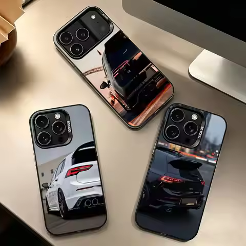 Car G-Golf R 7 GTI 8 R Phone Case For iPhone 17,16,15,14,13,12,11 Plus,Pro Max,XS,Colorful Silver Ph