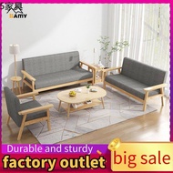 sofa ✵AMYSofa 123 Seater Dustproof Fabric Sofa Chair Living Room Nordic Furniture Solid Wood kerusi Sofa ruang tamu沙发❋