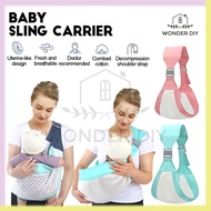 Wonderbaby Premium Baby Carrier Wrap Newborn Nursing Towel Sling Wrap Breathable Multifunctional Car