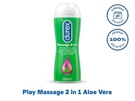 Durex Play Massage Aloe Vera Lubricant 200Ml Soothing Gel Pelumas