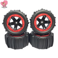 ยางล้อรถบังคับ1/161/14ล้อยางอุปกรณ์เสริมสำหรับ HBX MJX ZWN WPL 4ชิ้น
