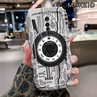 MHKEID Casing Hp Untuk OPPO Reno 2 Reno 2F Reno 2Z Case HP Jam tangan modis Casing Kesing Silikon Ka