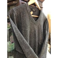 100%喀什米爾&lt;V領&gt;羊毛衣. Cashmere. Pashmina - 原色#C(深灰-M)