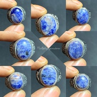Original Blue Sodalite Agate natural AlpacaRing Blue Sodalite Stone/ Blue Sodalite Stone Ring/ Blue 