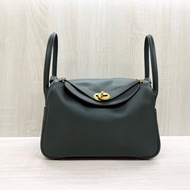 HERMES泰坦綠evercolor皮Lindy26（離櫃商品）