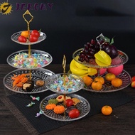 JEROMY Tray Stand Afternoon Tea For Ktv Round Transparent Dustproof Decoration Crafts Baking Cakes D