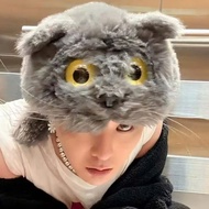 (Real Photo) G-DRAGON Hat, G-DRAGON Hat, GD Hat, ZOA Cat Fur Hat