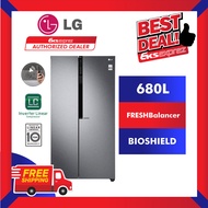 LG Fridge GC-B247KQDV 680L Side-by-Side Inverter Fridge / Refrigerator / Peti Sejuk (Installation / (Installation / Unboxing available within JB / Skudai / Pasir Gudang / Pulai / Kulai / Ulu Tiram Area Only)