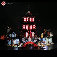 DIY Building Blocks Lighting Compatible 70751 Phantom Ninja Series Karate Temple Village Building Bl