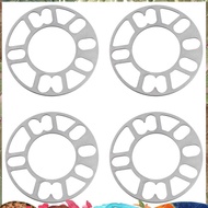 4Pcs Aluminum Wheel Spacers Shims Plate Auto Wheel Spacers 5mm Stud for 4X100 4X114.3 5X100 5X108 5X