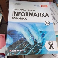 Used original ICT informatics book for class 1 vocational school