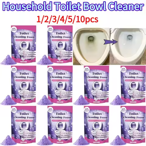 Toilet Bowl Cleaner Self Activating Miracles Powder Foam Deep Descaling Stain Remover Toilet Powder 