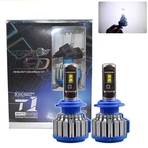 2PCS Led Headlight T1 70W H4 H1 H3 H7 H11 H13 9004 9005 9006 9007 881 6000K 7000LM Car Light Auto Fo