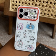 iPhone 17 Pro max Dalmatian dog pattern TPU materia IMD process Phone case