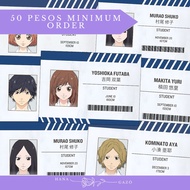 Ao Haru Ride Laminated Student ID Card