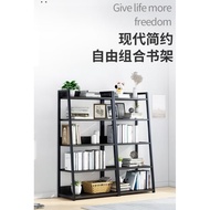 (3&4&5 Tiers) Steel Book Shelf Steel Rack Storage Rack Modern Style (L50 x W30 x H69/97/120 cm) ISA2