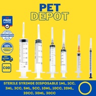 Sterile Syringe Disposable 1ml, 1cc, 3ml, 3cc, 5ml, 5cc, 10ml, 10cc, 20ml, 20cc, 30ml, 30cc